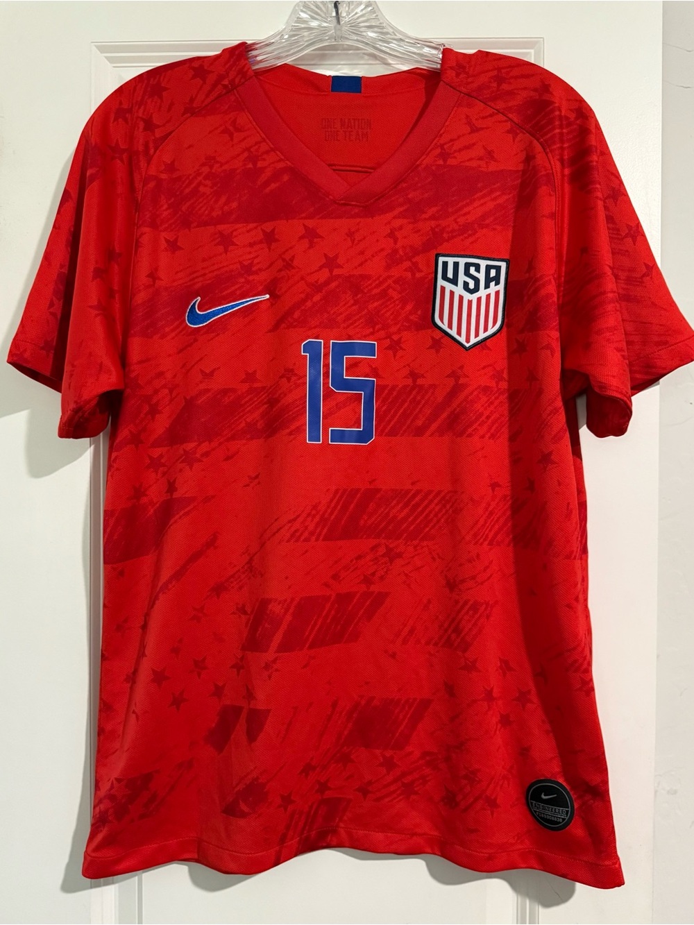 Nike USA Rapinoe #15 Dri-FIT Women’s Soccer Jersey Size S Red good shape shirt